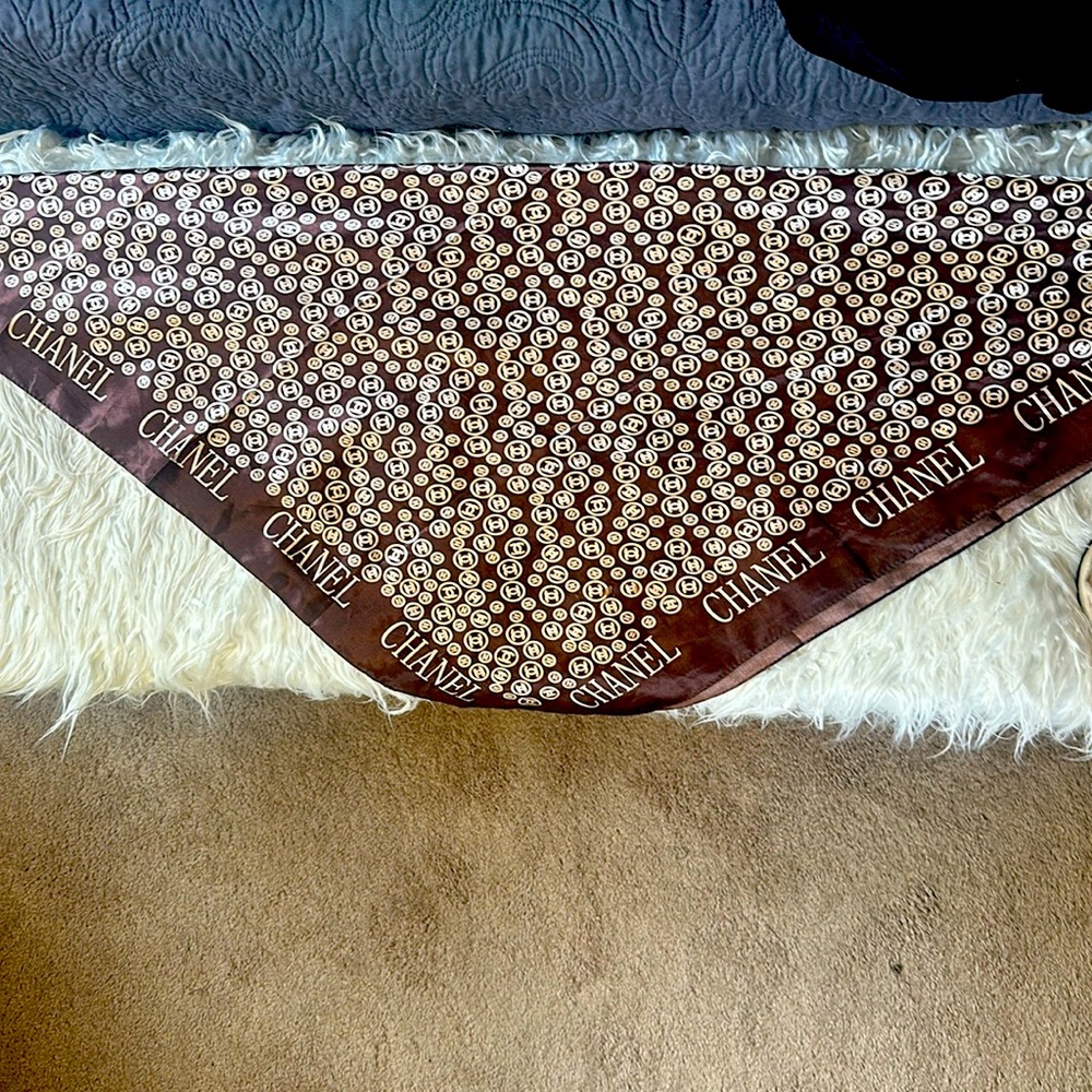 Chanel silk scarf